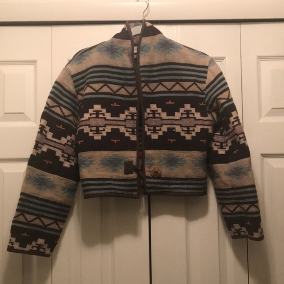 Free People Multicolor Patterned Jean Jacket - Picture 1 of 7